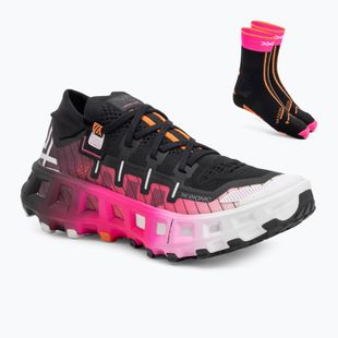 Buty do biegania + skarpety X-Bionic Terraskin X00/C x black/x white/fluo pink