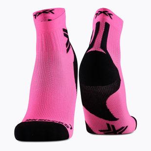 Skarpety męskie X-Socks Run Discover Ankle fluo pink/x black