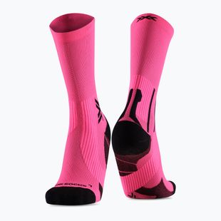 Skarpety męskie X-Socks Run Perform Crew fluo pink/x black