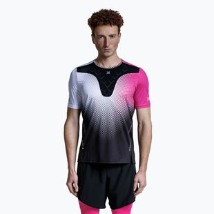 Koszulka do biegania męska X-Bionic Corefusion Run dot fade/neo pink/white