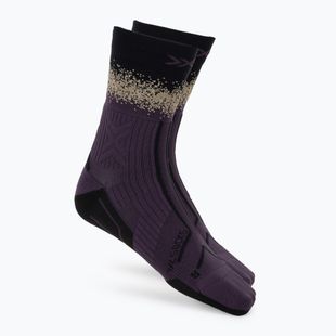 Skarpety X-Socks Terraskin Perform Crew deep purple/x black/sand