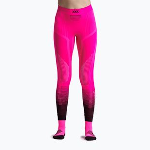 Spodnie termoaktywne damskie X-Bionic Invent Graphics fluo pink/x white
