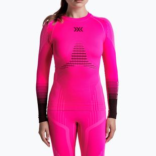 Bluza termoaktywna damska X-Bionic Invent Graphics LS fluo pink/x white