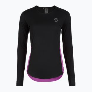 Longsleeve do biegania damski SCOTT Endurance Tech black/liquid purple