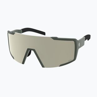 Okulary przeciwsłoneczne SCOTT Shield kaki green/amp white chrome