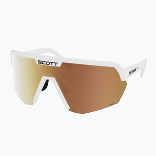 Okulary przeciwsłoneczne SCOTT Sport Shield LS white matt/amp ls gold chrome