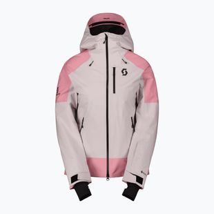 Kurtka narciarska damska SCOTT Ultimate GTX wax pink/cocoa red