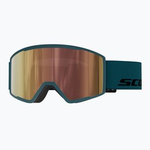 Gogle narciarskie SCOTT Trace Pro Light Sensitive petrol green/amp ls cinnamon chrome