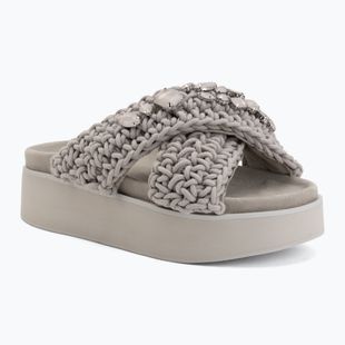 Klapki damskie INUIKII Woven Stones Platform stone grey
