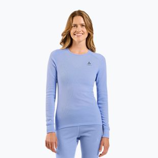 Bluza termoaktywna damska ODLO Active Warm Bl Top Crew Neck blue heron
