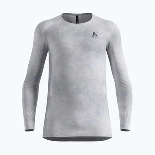 Bluza termoaktywna męska ODLO Active Warm X Pow Bl Top Crew Neck odlo silver grey