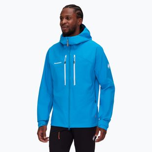 Kurtka przeciwdeszczowa męska Mammut Taiss HS Hooded glacier blue