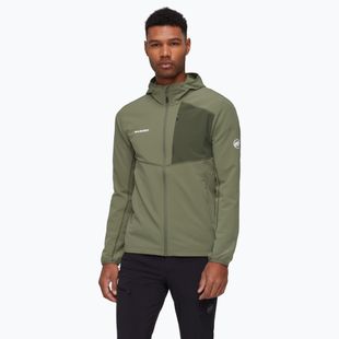 Bluza trekkingowa męska Mammut Madris Light ML Hooded marsh
