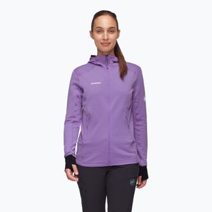 Bluza trekkingowa damska Mammut Taiss Light ML Hooded lavandin black