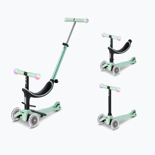 Hulajnoga trójkołowa dziecięca Micro Mini2grow Magic LED mint