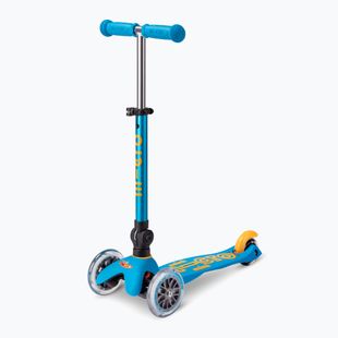 Hulajnoga trójkołowa dziecięca Micro Mini Deluxe Foldable LED ocean blue