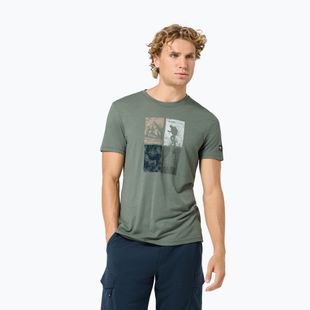 Koszulka męska Super.Natural Go Hiking Tee eucalyptus/various