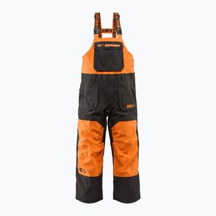 Spodnie snowboardowe męskie ThirtyTwo Basement Bib black/orange