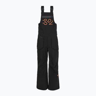 Spodnie snowboardowe dziecięce ThirtyTwo Basement Bib black/orange