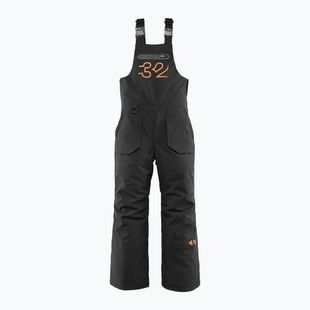 Spodnie snowboardowe dziecięce ThirtyTwo Basement Bib black/orange