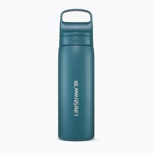 Butelka turystyczna LifeStraw Go 2.0 Steel z filtrem 500 ml laguna teal
