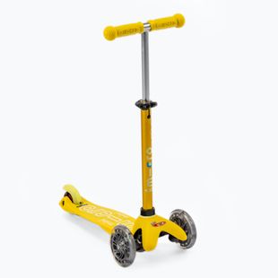 Hulajnoga trójkołowa dziecięca Micro Mini Micro Deluxe LED yellow