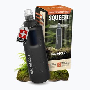 Butelka turystyczna z filtrem Bachgold Squeee 1000 ml grey