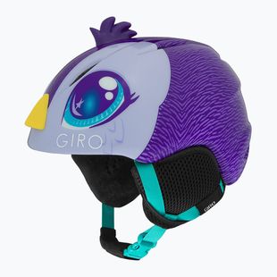 Kask narciarski dziecięcy Giro Launch Plus Jr purple penguin