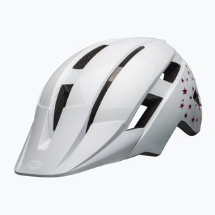 Kask rowerowy dziecięcy Bell Sidetrack II Integrated Mips Jr white stars