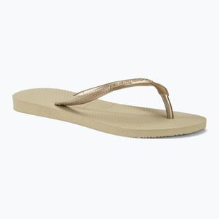 Japonki damskie Havaianas Slim sand grey/light golden