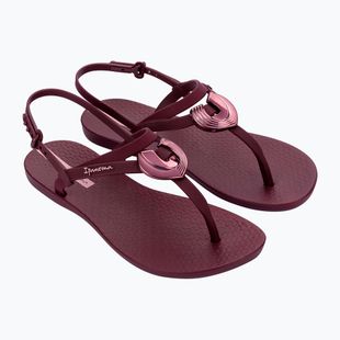 Sandały damskie Ipanema Classic Dreamy burgundy/burgundy/metallic