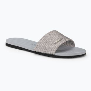 Klapki damskie Havaianas You Malta Metallic ice grey