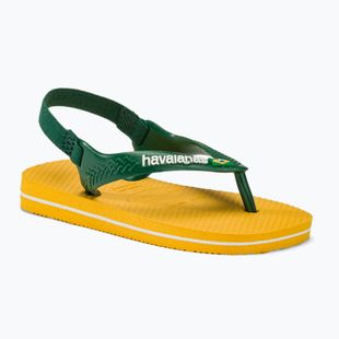 Sandały dziecięce Havaianas Baby Brasil Logo II pop yellow/amazon
