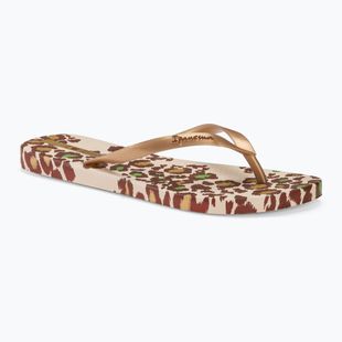 Japonki damskie Ipanema Animale Print III beige/gold