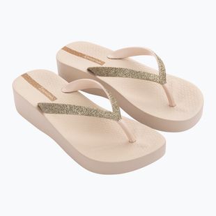 Japonki damskie Ipanema Mesh Chic Plat beige/glitter