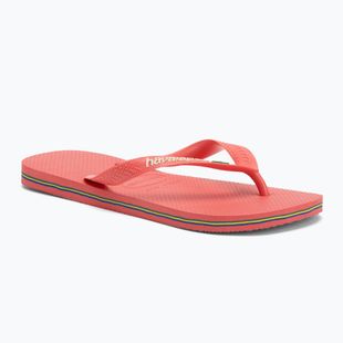 Japonki Havaianas Brasil Logo tropical coral