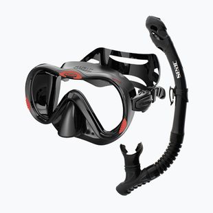 Zestaw do snorkelingu SEAC Bis Boss + Reverse Dry black