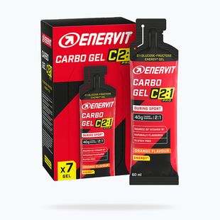 Zestaw żeli energetycznych Enervit Carbo Gel C2:1Pro 7 szt. x 60 ml orange