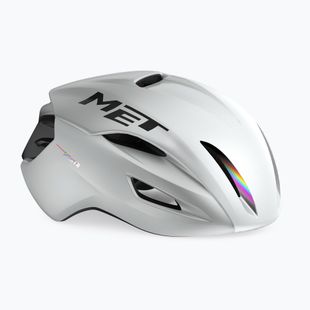 Kask rowerowy MET Manta MIPS white holographic glossy