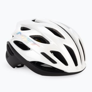 Kask rowerowy MET Estro Mips white holographic matt glossy