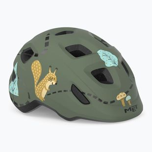 Kask rowerowy dziecięcy MET Hooray green forest glossy