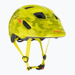 Kask rowerowy dziecięcy MET Hooray lime chameleon glossy