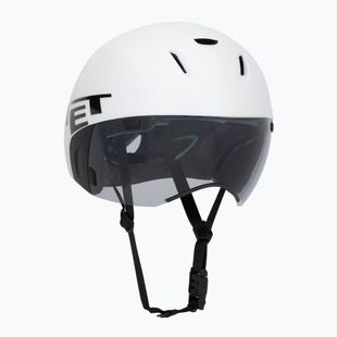 Kask rowerowy MET Codatronica white/silver matt glossy