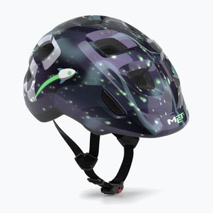 Kask rowerowy dziecięcy MET Hooray space glow in the dark