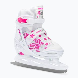 Łyżwy dziecięce Roces Jokey Ice 3.0 Girl white/pink