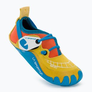Buty wspinaczkowe dziecięce La Sportiva Gripit yellow/flame