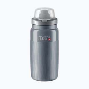 Bidon rowerowy Elite FLY Tex MTB 550 ml grey/grey logo