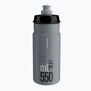 Bidon rowerowy Elite Jet 550 ml grey/black logo