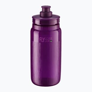 Bidon rowerowy Elite FLY Tex 550 ml clear/purple