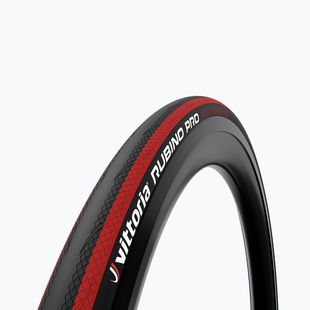 Opona rowerowa Vittoria Rubino Pro G2.0 700 x 25C czarny/czerwony